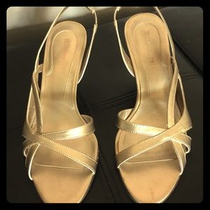Gold strappy Naturalizer heels
